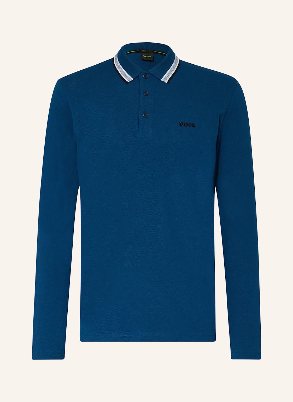 Boss Piqué-Poloshirt Plisy blau von Boss