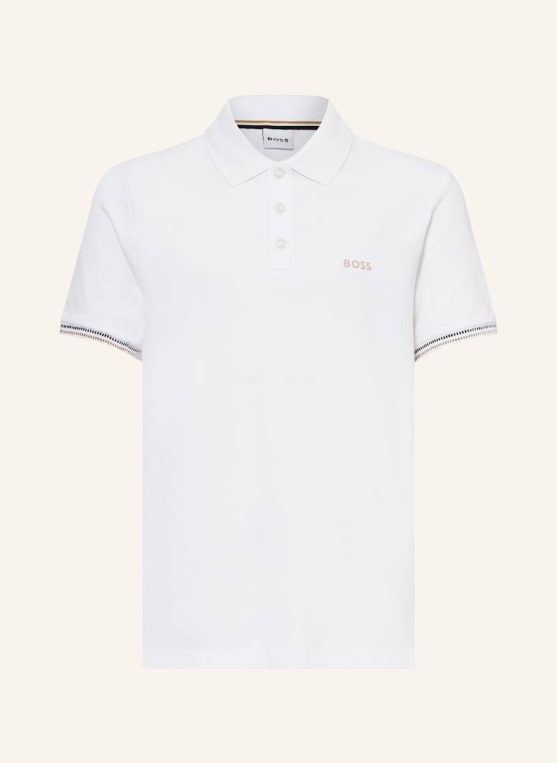 Boss Piqué-Poloshirt weiss von Boss