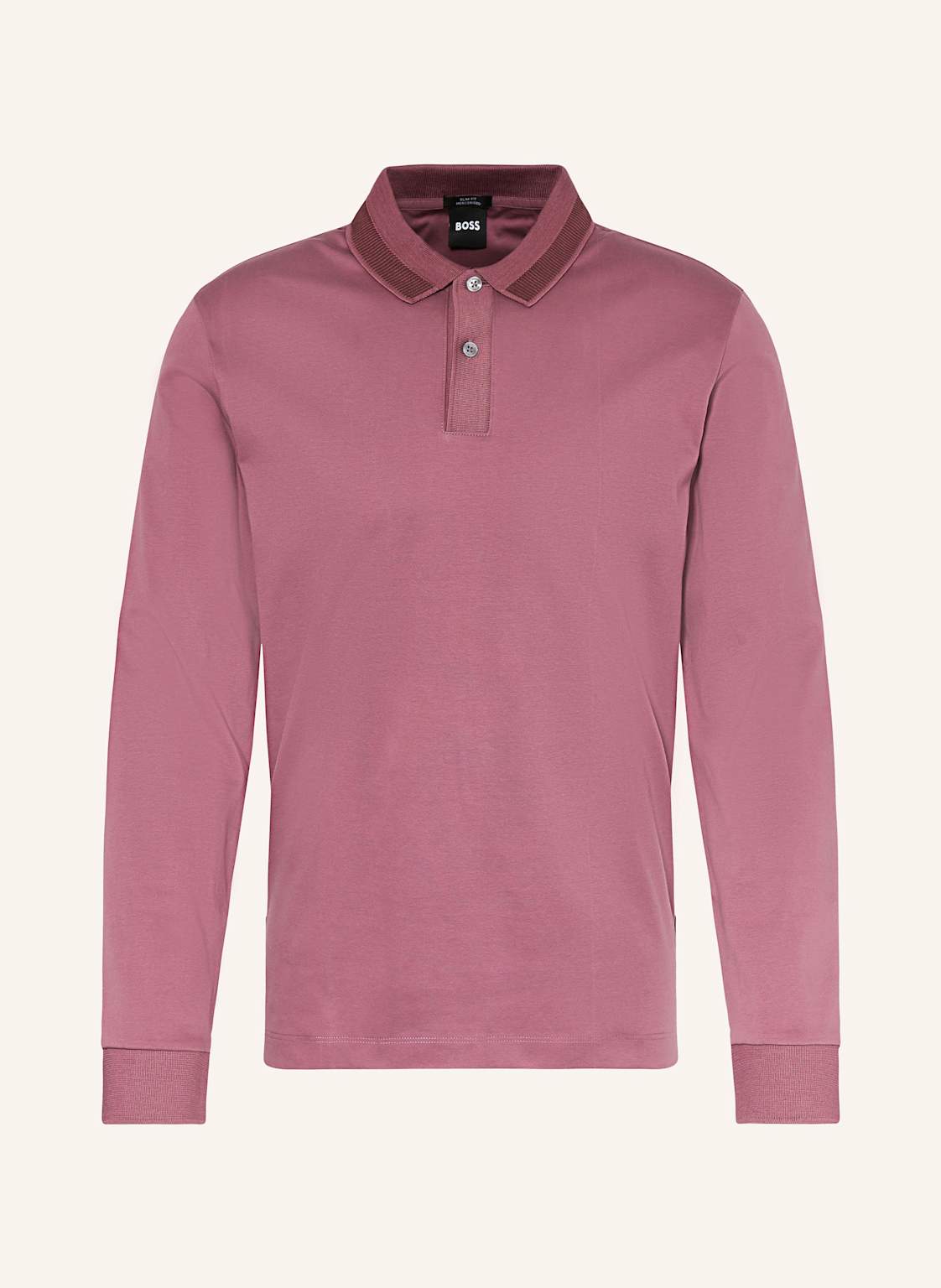 Boss Jersey-Poloshirt Pleins rot von Boss