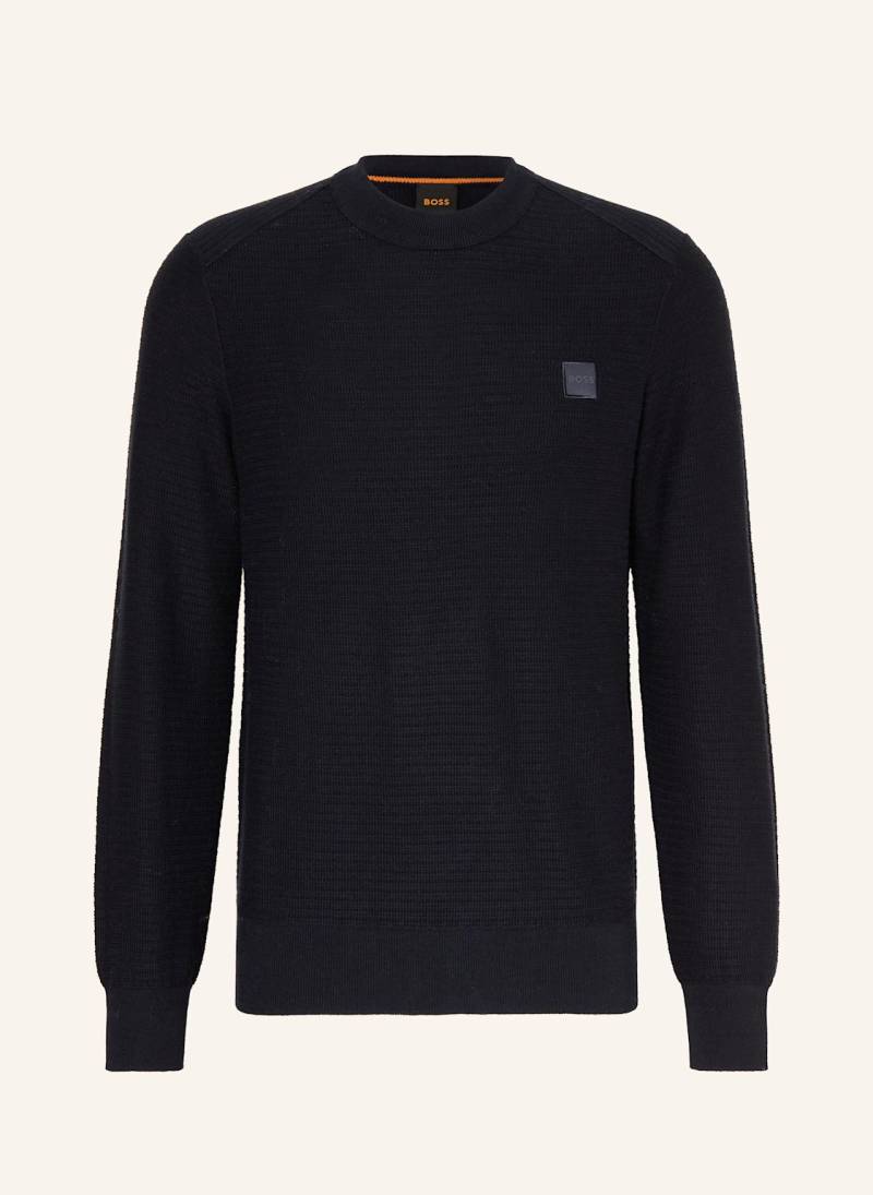 Boss Pullover Anion blau von Boss