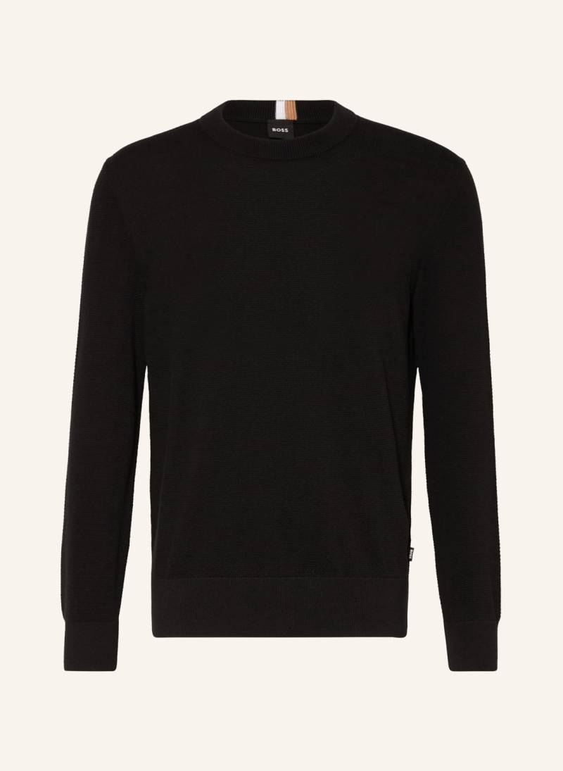 Boss Pullover Ecaio schwarz von Boss