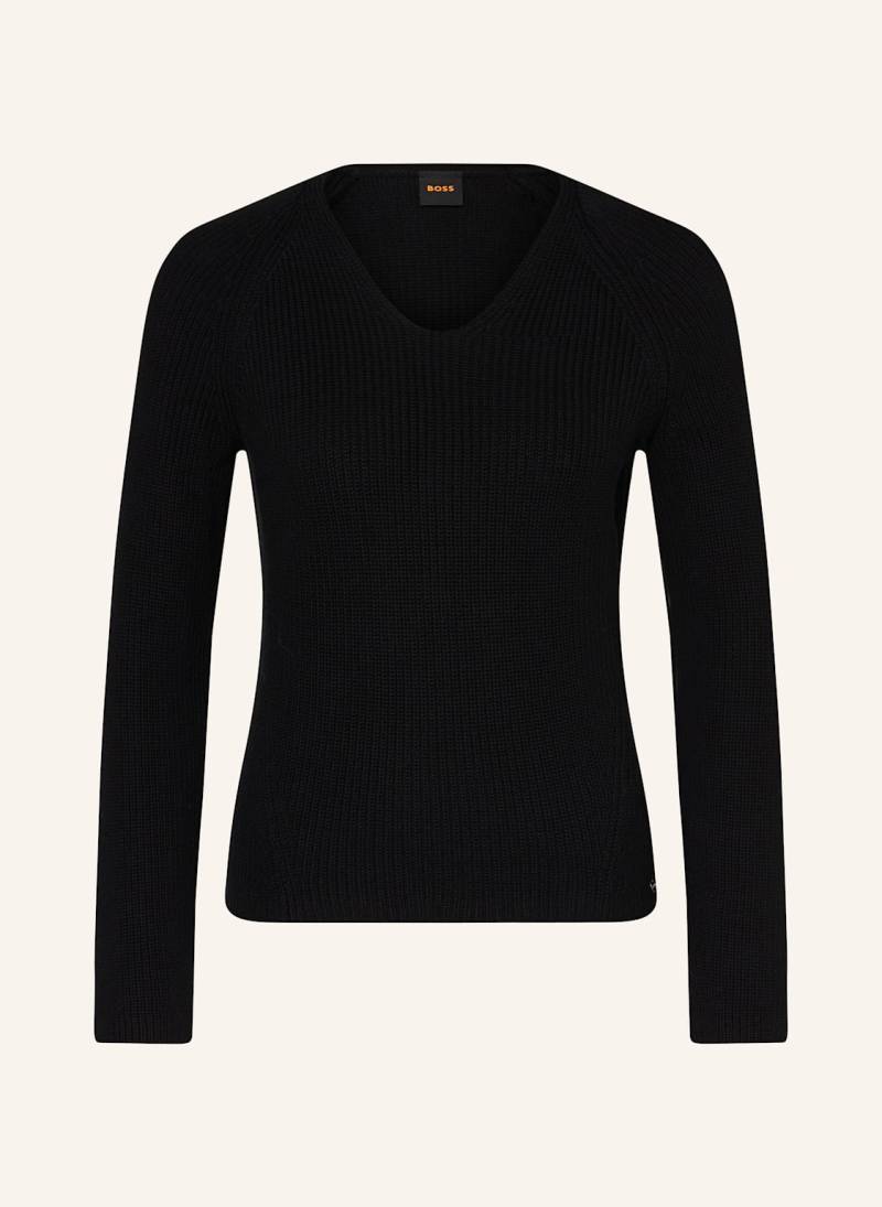 Boss Pullover Fardin schwarz von Boss