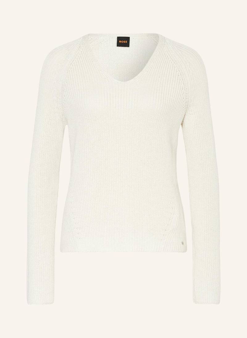 Boss Pullover Fardin weiss von Boss