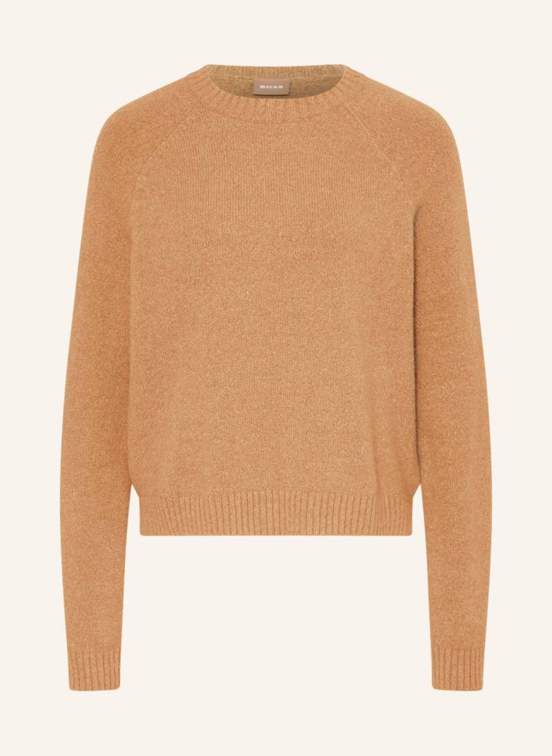 Boss Pullover Febisan Mit Alpaka beige von Boss