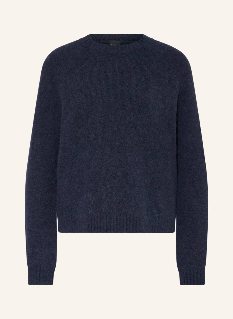 Boss Pullover Febisan Mit Alpaka blau von Boss