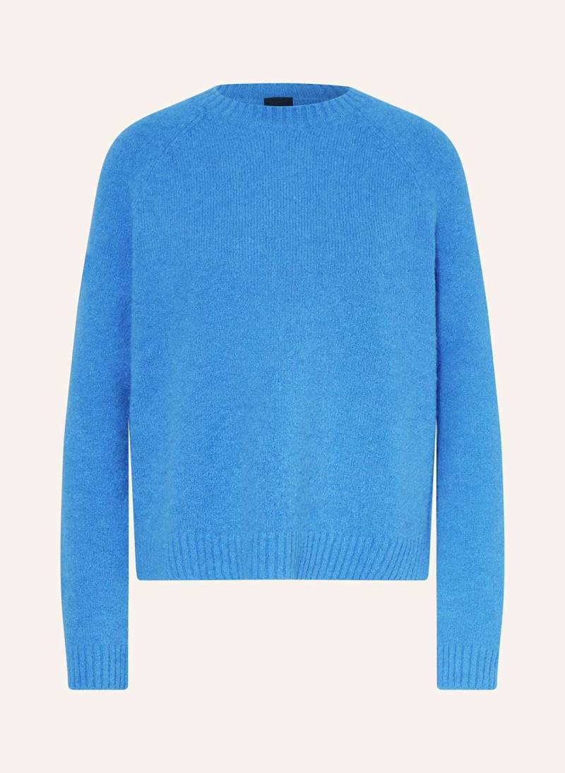 Boss Pullover Febisan Mit Alpaka blau von Boss