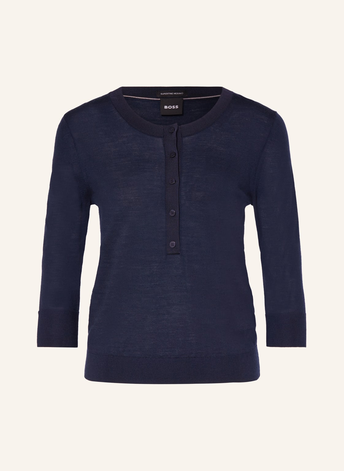 Boss Pullover Fiblure blau von Boss