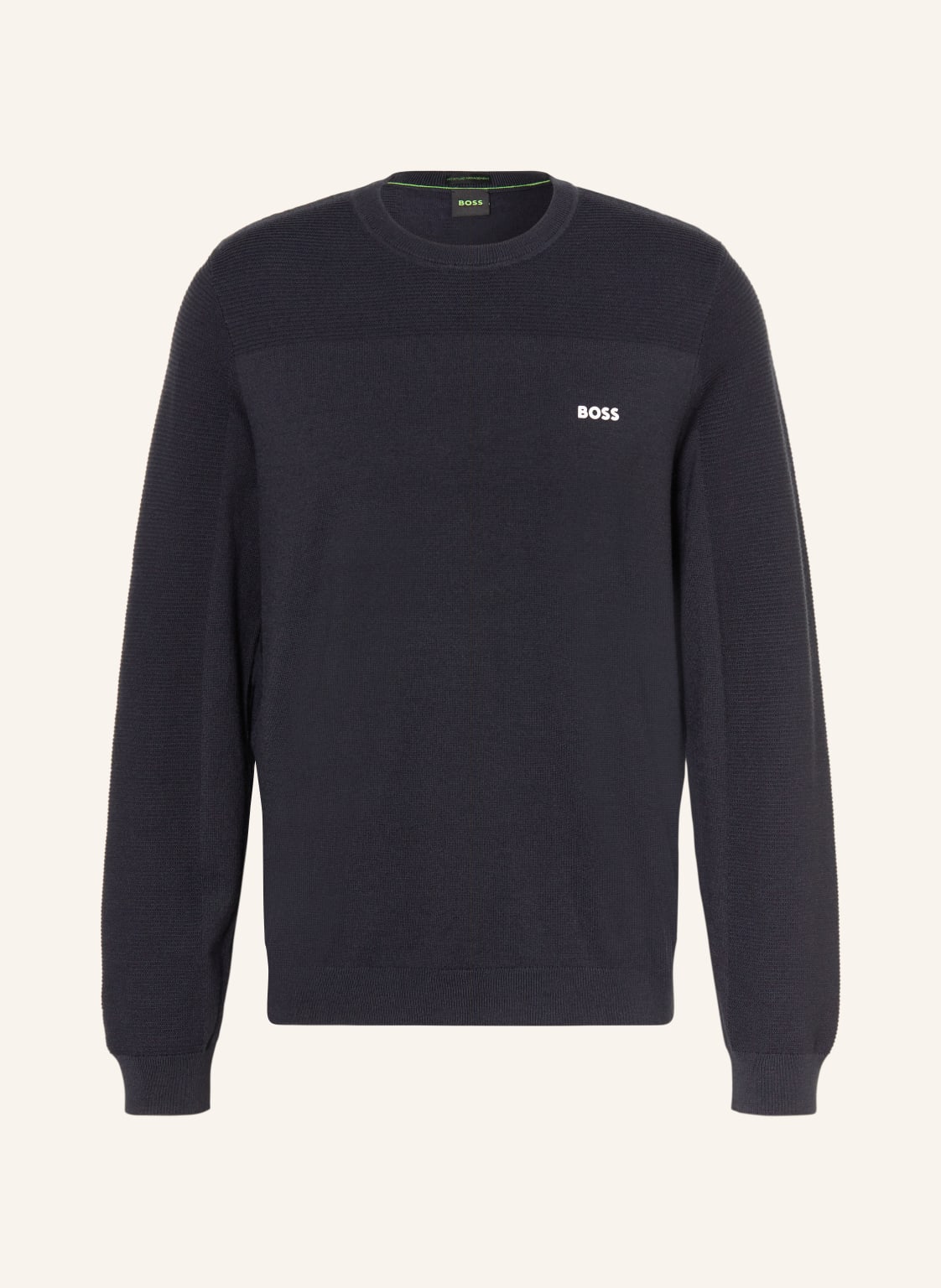 Boss Pullover Momentum blau von Boss