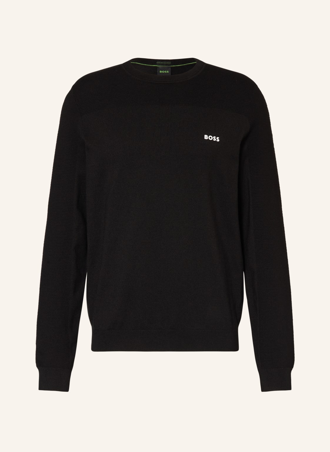 Boss Pullover Momentum schwarz von Boss