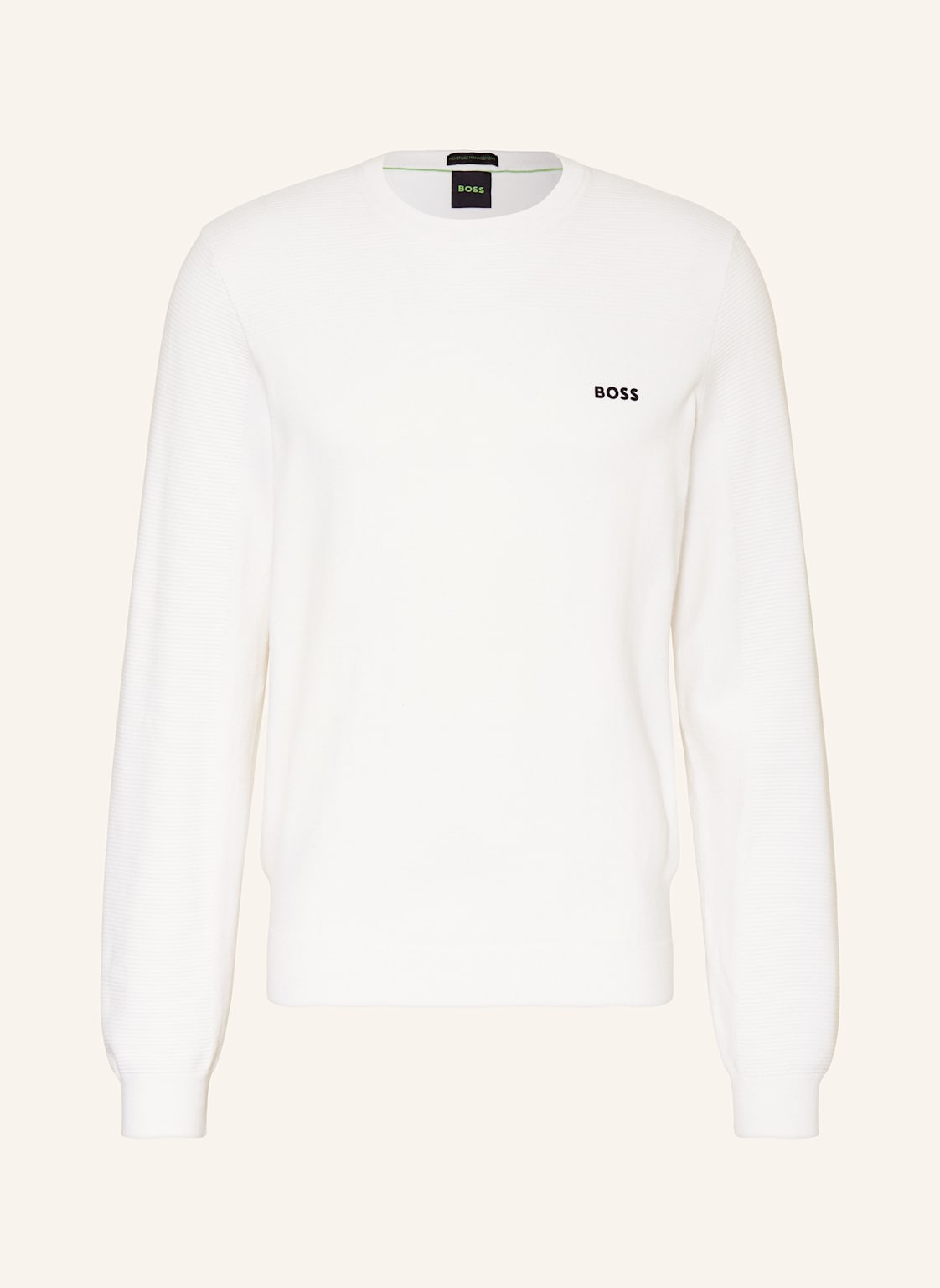 Boss Pullover Momentum weiss von Boss