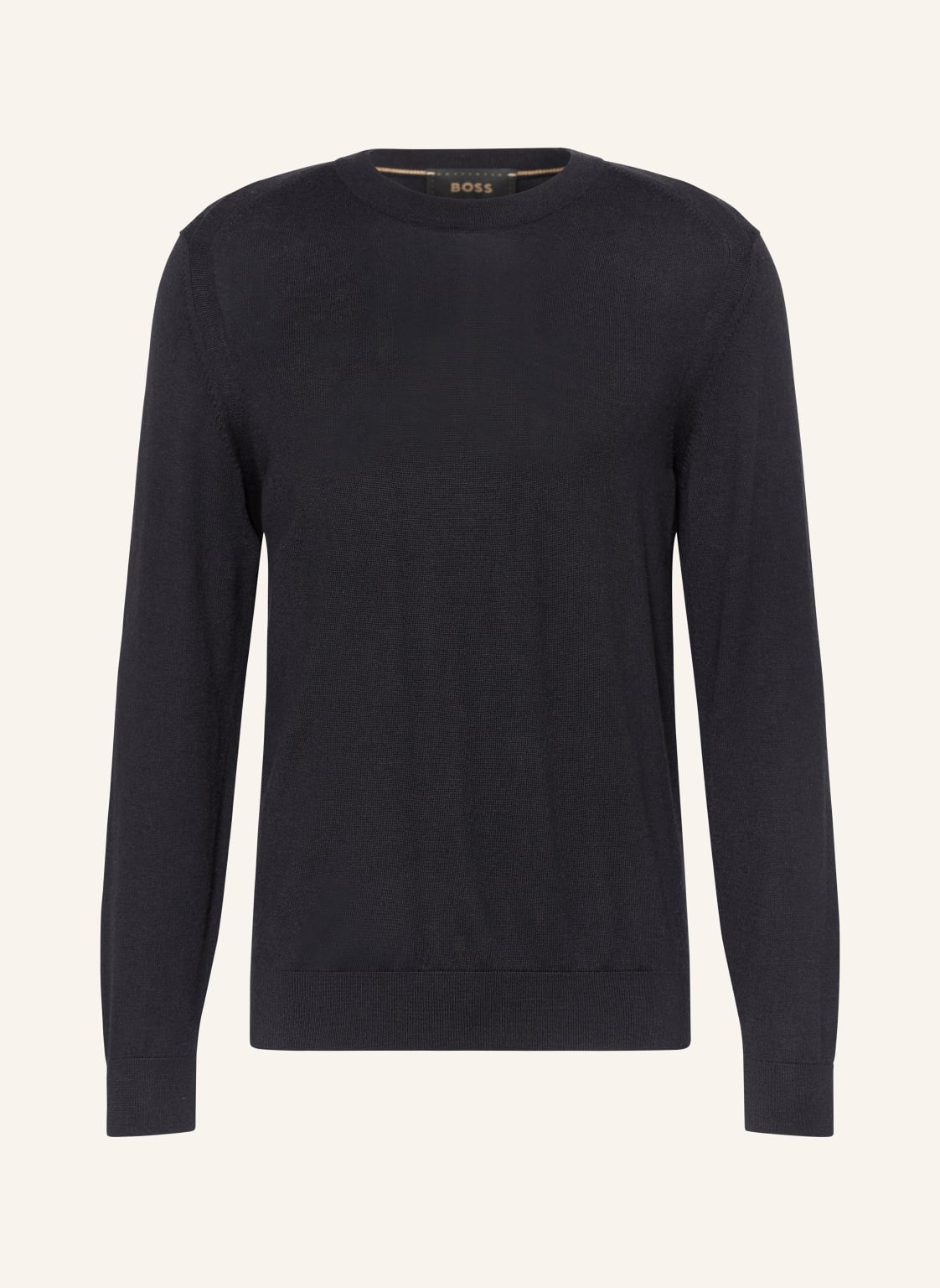 Boss Pullover Overo Mit Seide Und Cashmere blau von Boss