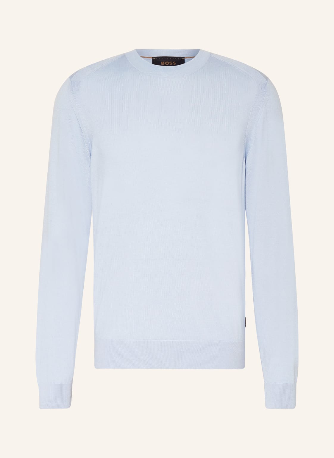 Boss Pullover Overo Mit Seide Und Cashmere blau von Boss