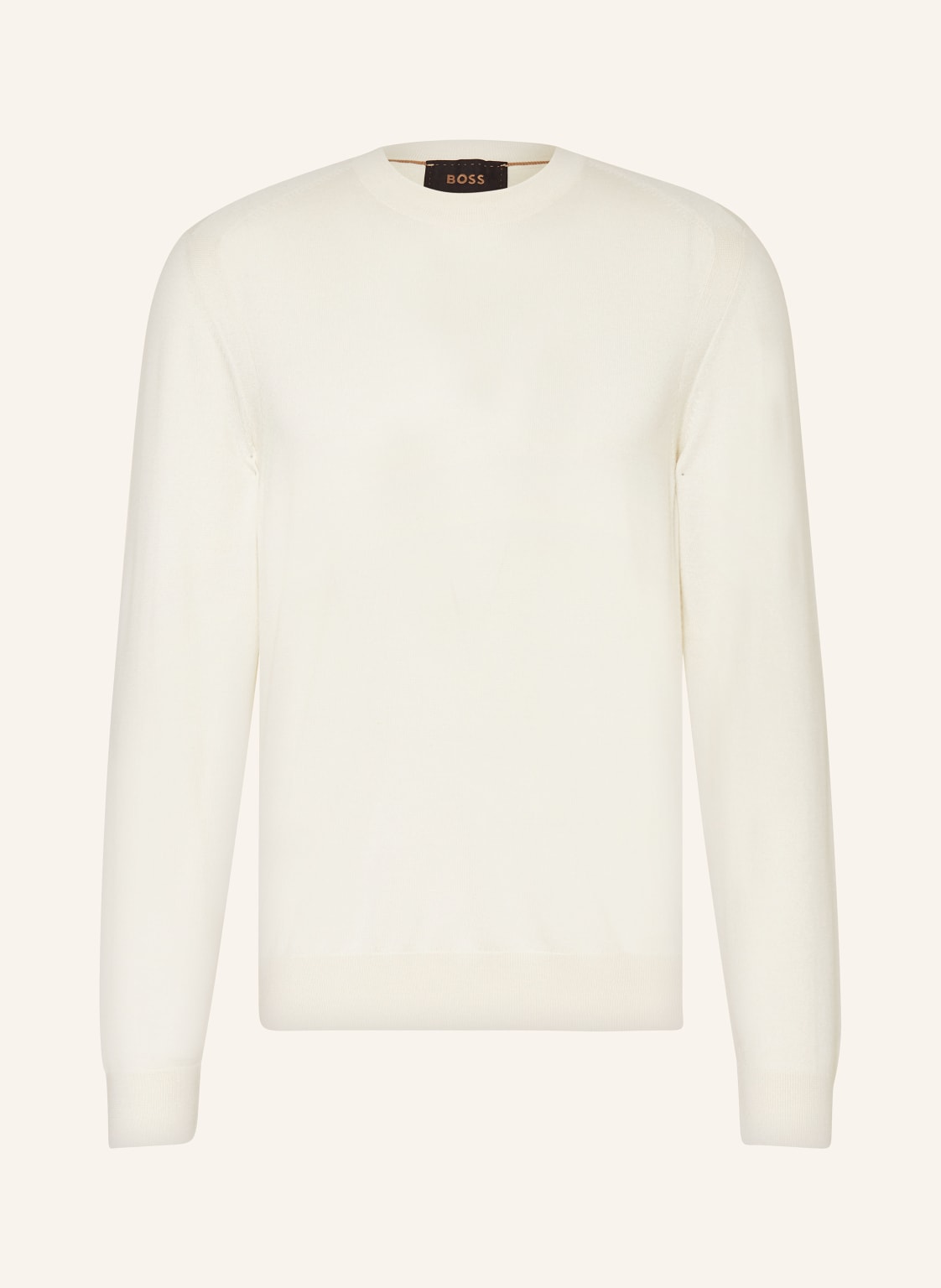 Boss Pullover Overo Mit Seide Und Cashmere weiss von Boss