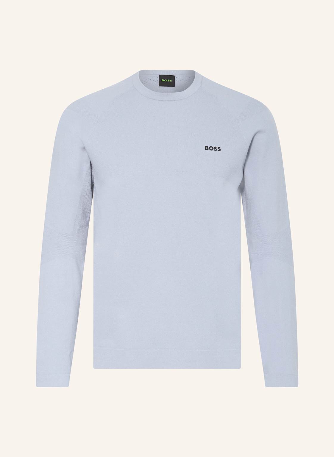 Boss Pullover Seamless Tech blau von Boss