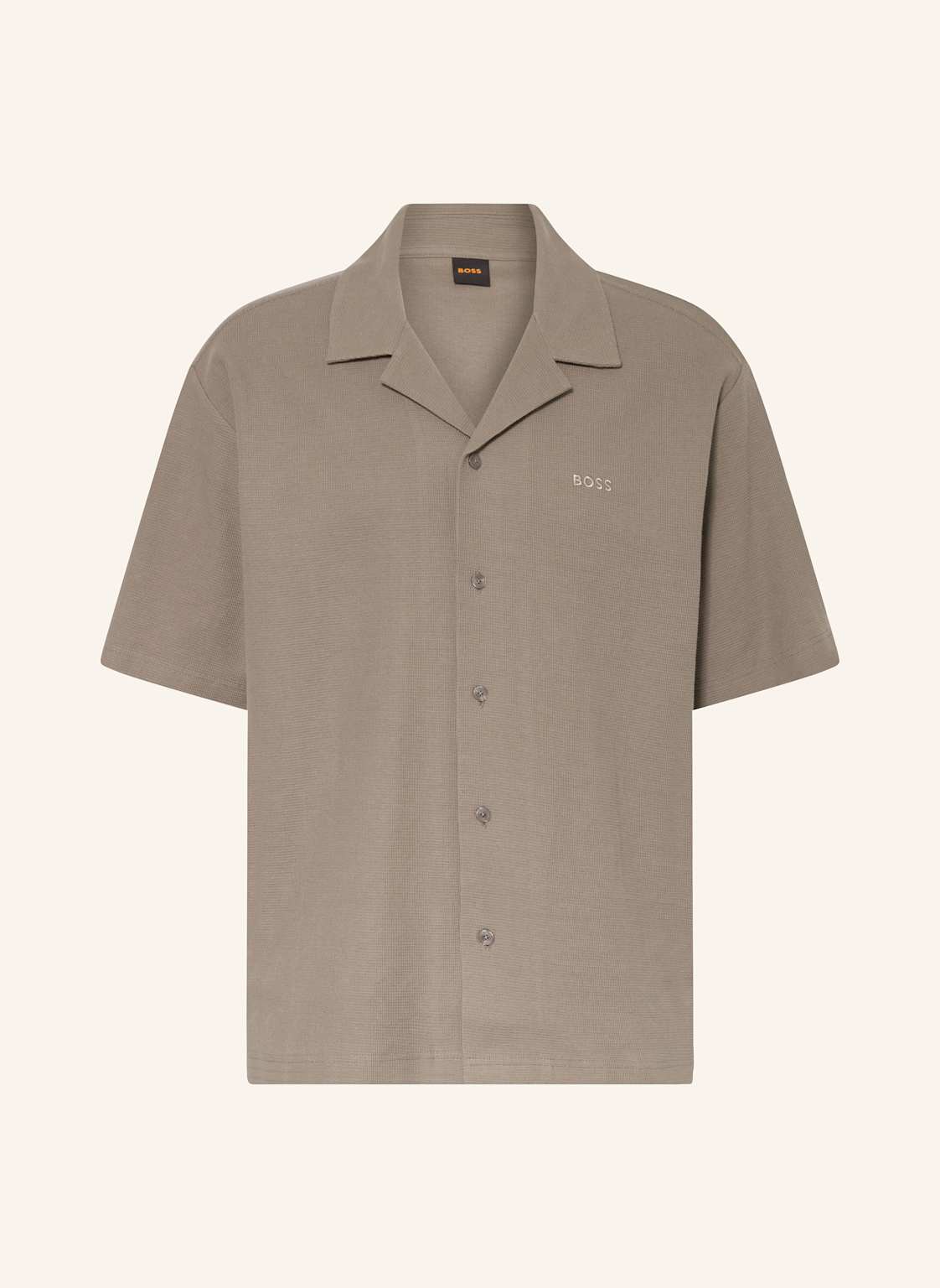 Boss Resorthemd Extra Slim Fit Aus Piqué braun Boss Resorthemd Extra Slim Fit Aus Piqué braun von Boss
