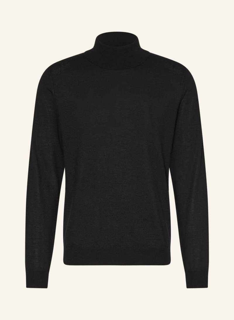 Boss Rollkragenpullover Bernardo Aus Cashmere schwarz von Boss