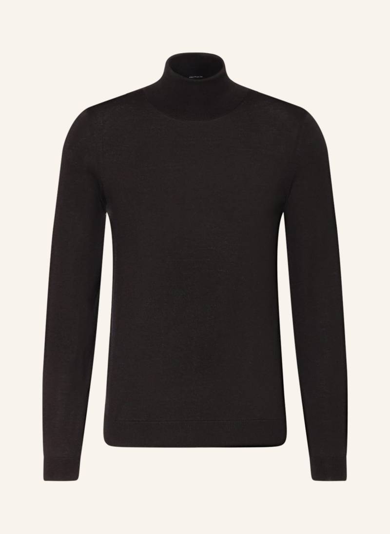 Boss Rollkragenpullover Musso schwarz von Boss