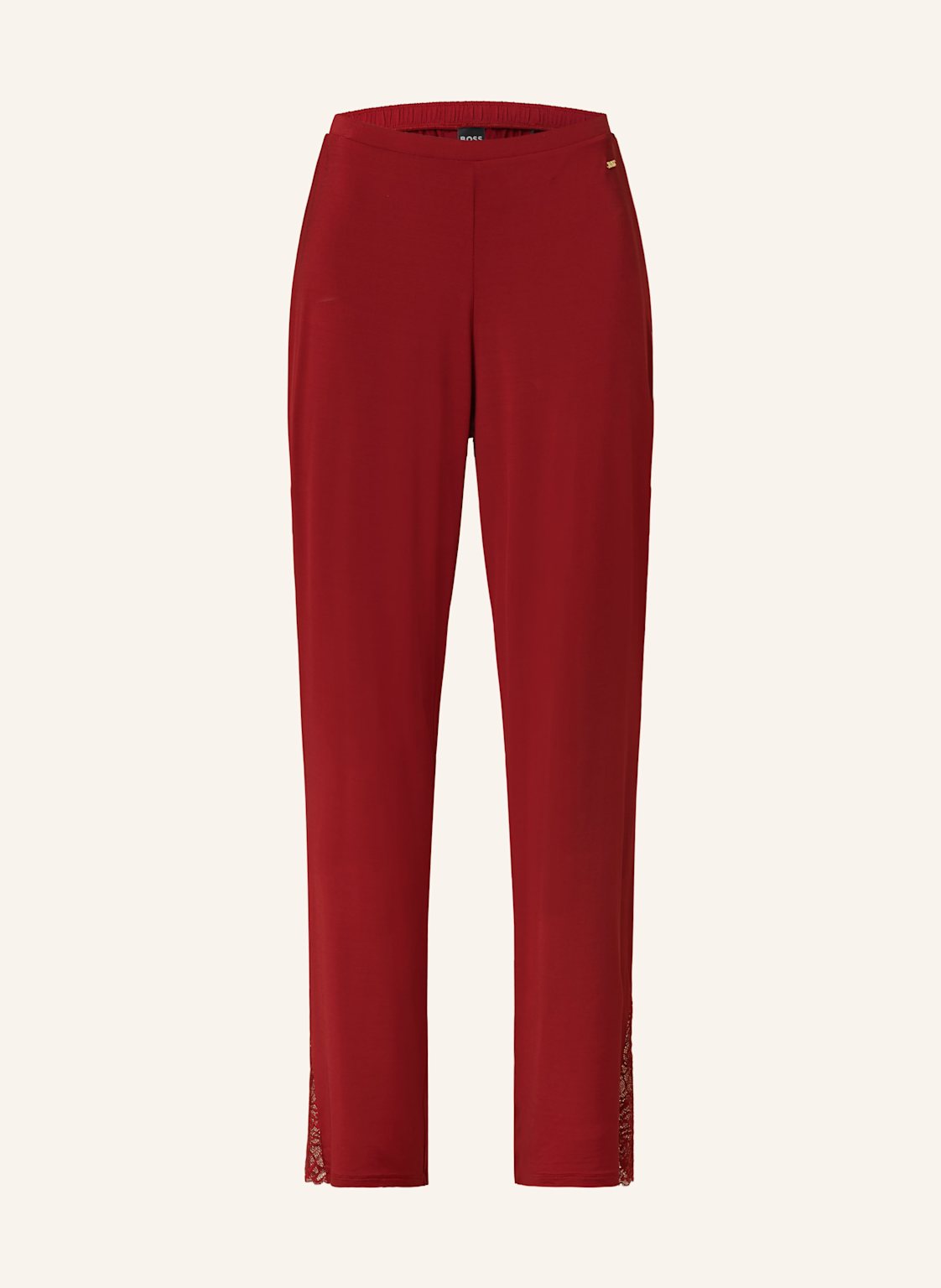 Boss Schlafhose Bianca Aus Satin rot Boss Schlafhose Bianca Aus Satin rot von Boss