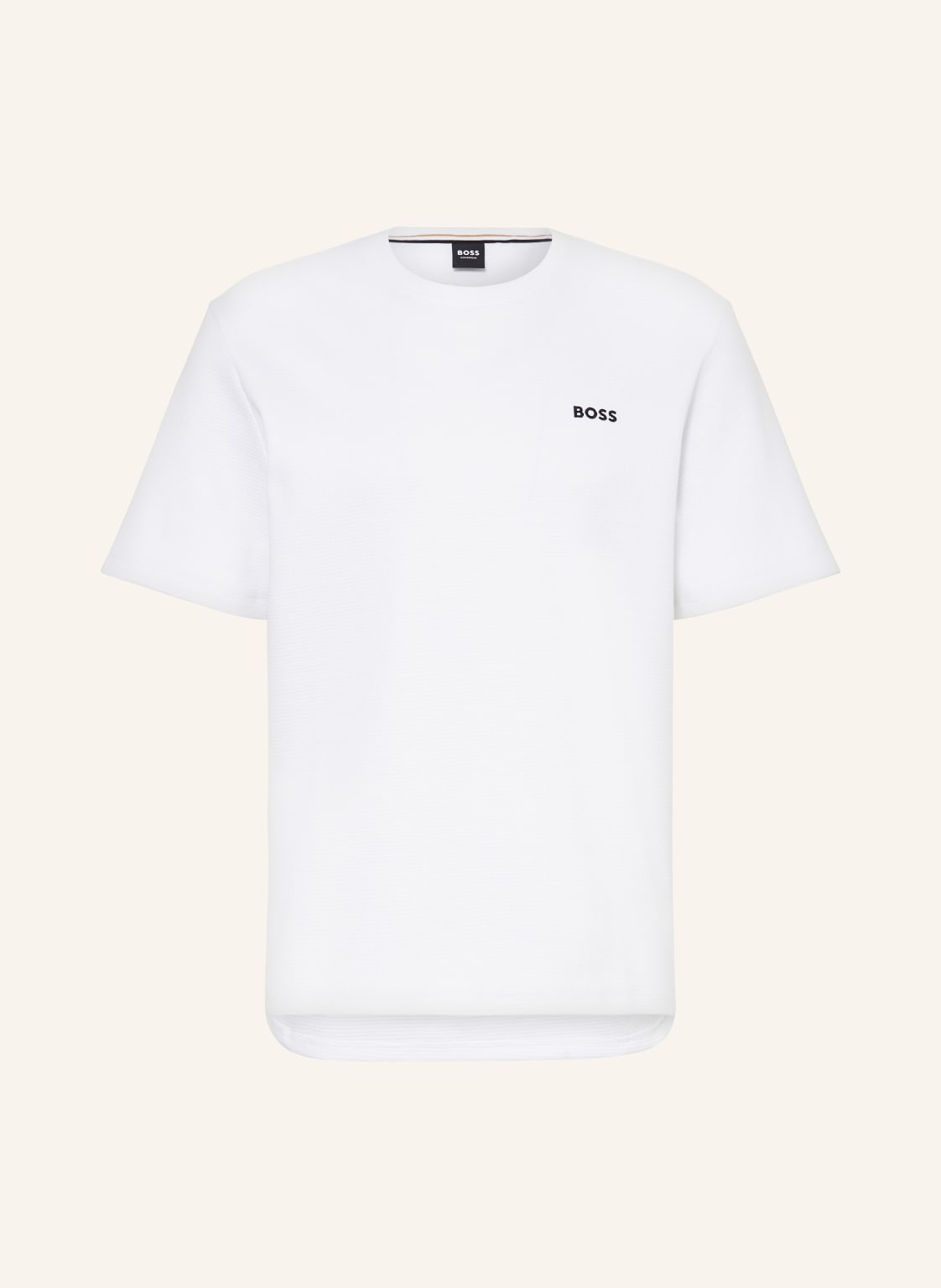 Boss Schlafshirt Waffle weiss von Boss