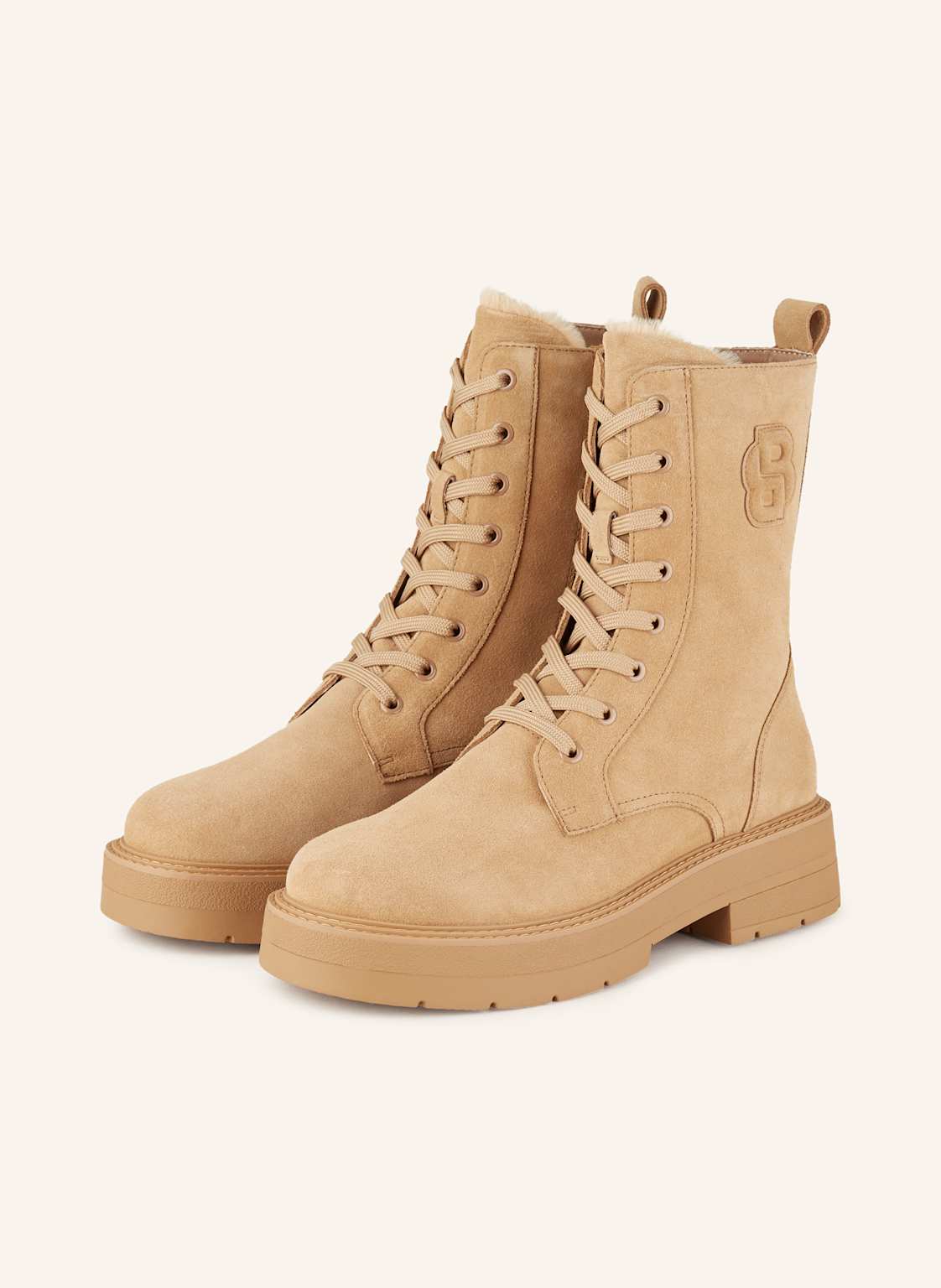 Boss Schnürboots Rebby beige von Boss