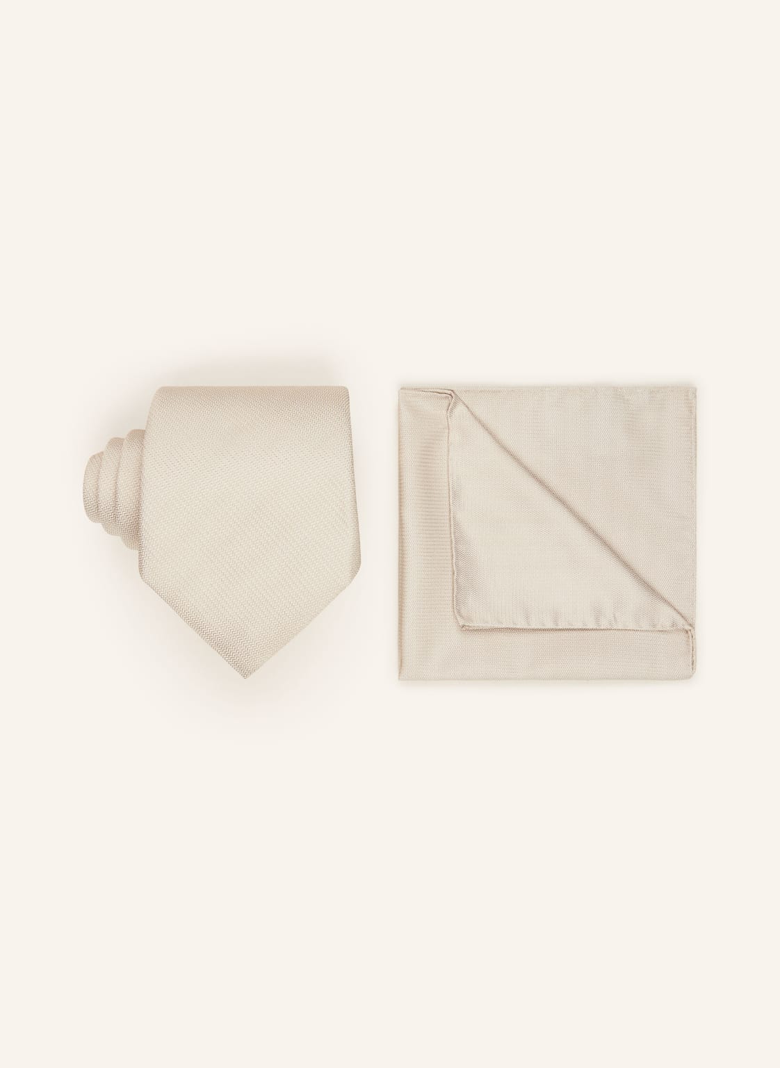 Boss Set: Krawatte Und Einstecktuch beige Boss Set: Krawatte Und Einstecktuch beige von Boss