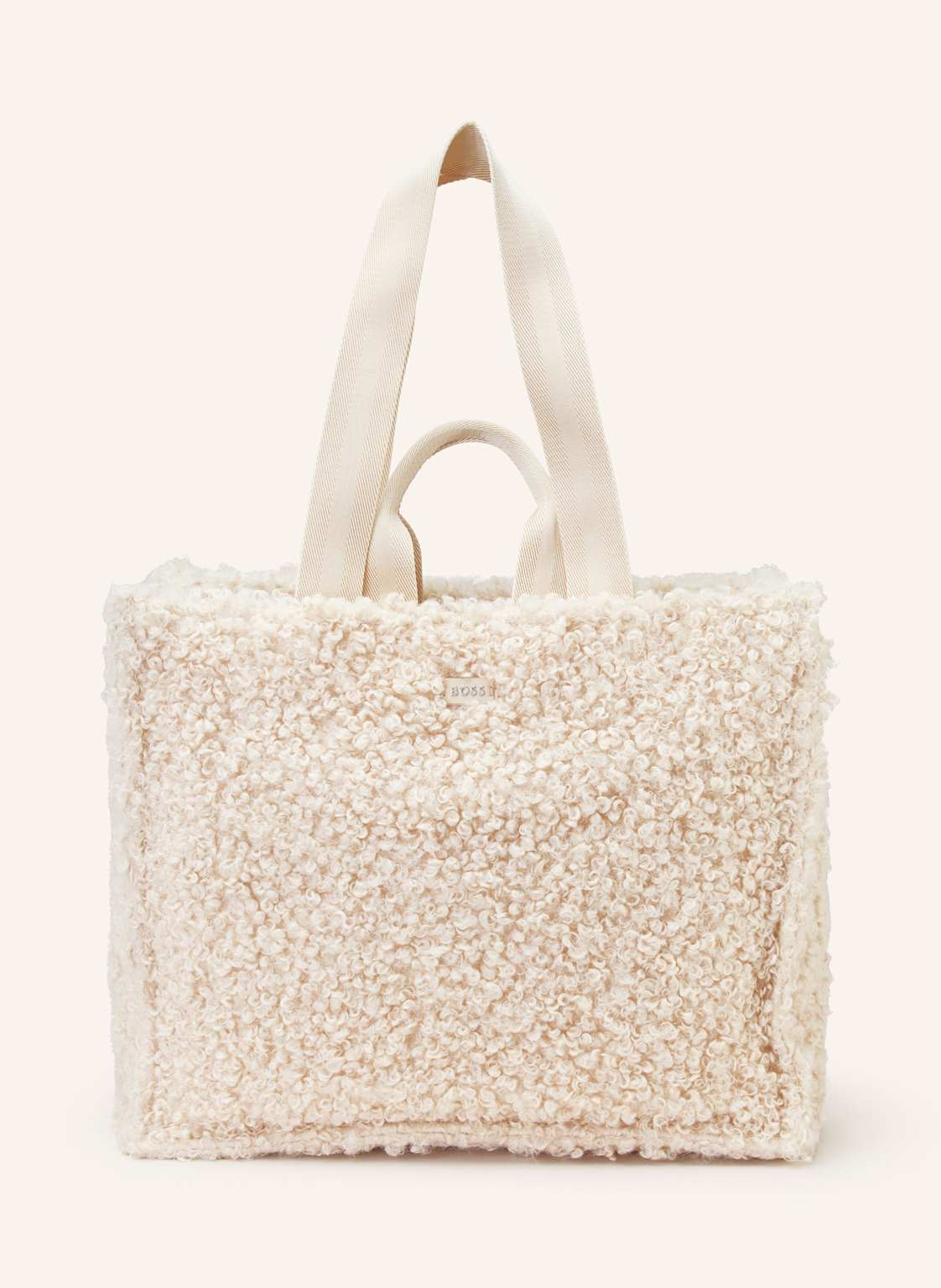 Boss Shopper Deva Mit Teddyfell beige von Boss