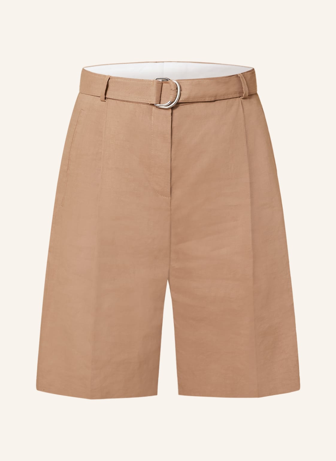 Boss Shorts Tannah Mit Leinen braun von Boss