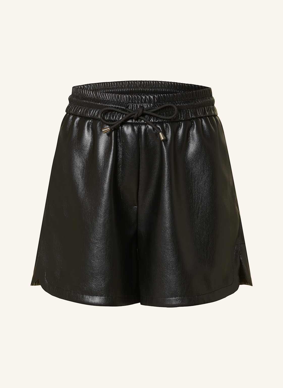 Boss Shorts Timy In Lederoptik schwarz Boss Shorts Timy In Lederoptik schwarz von Boss