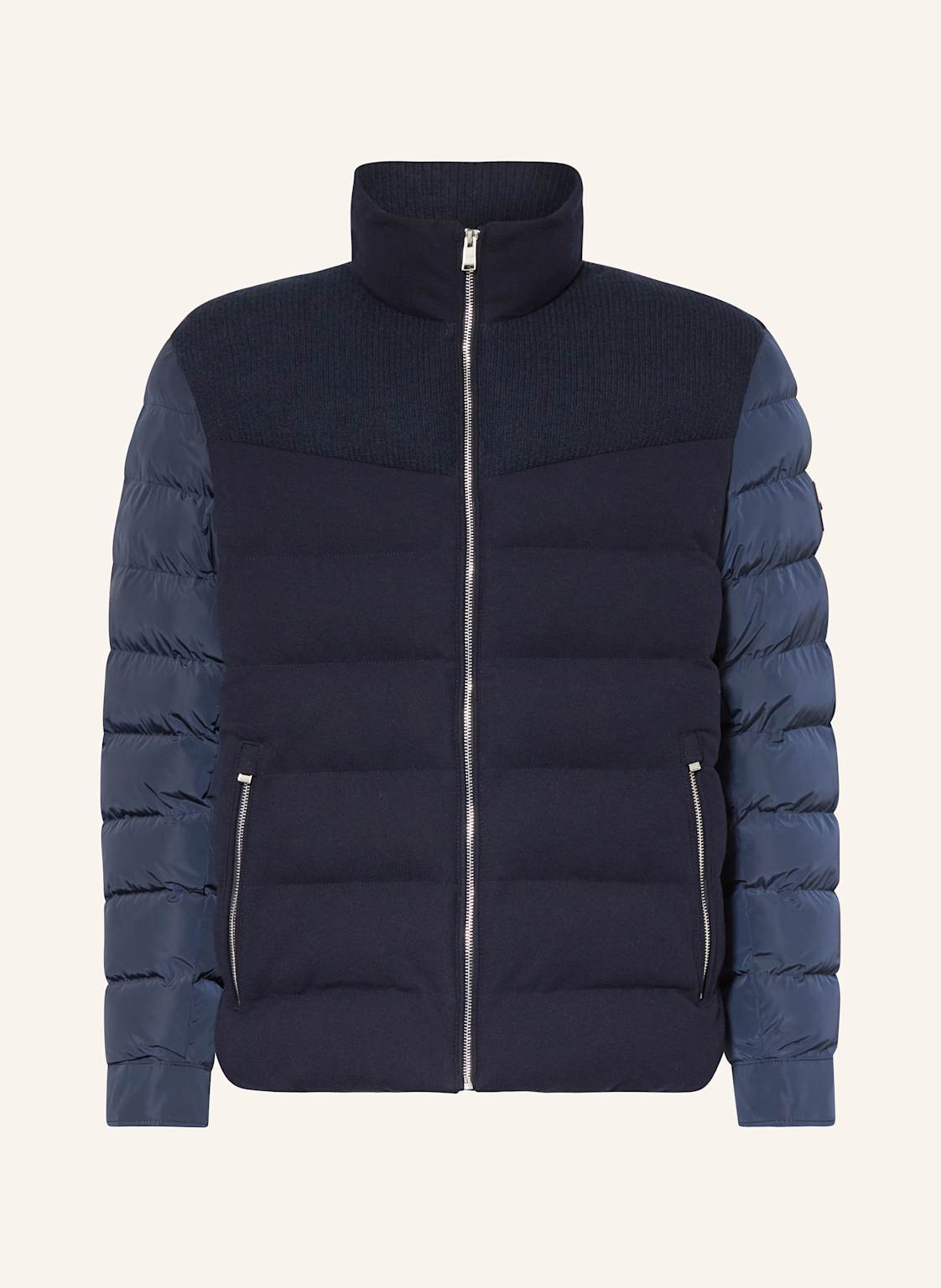 Boss Steppjacke Clanello Im Materialmix blau von Boss