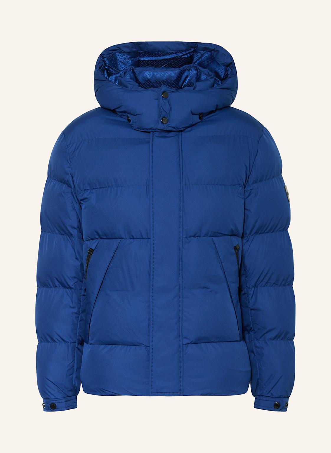 Boss Steppjacke Corbinian Mit Abnehmbarer Kapuze blau von Boss