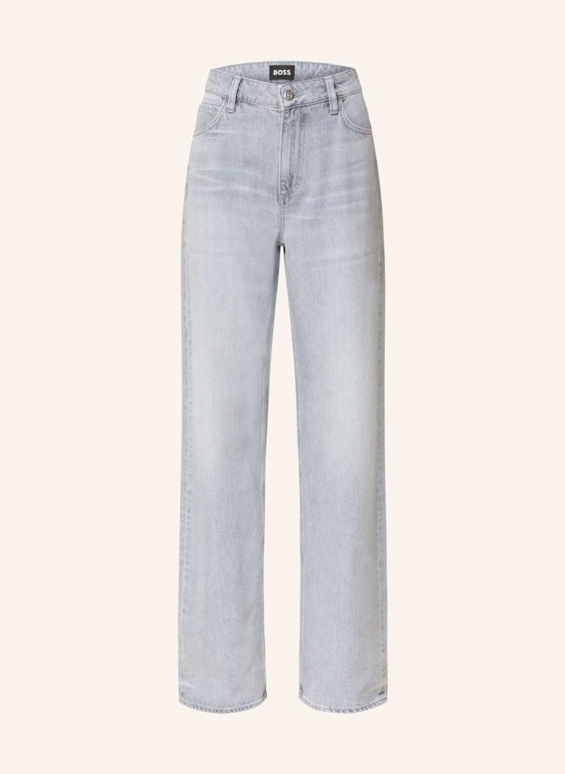 Boss Straight Jeans Crossroad Bf grau von Boss