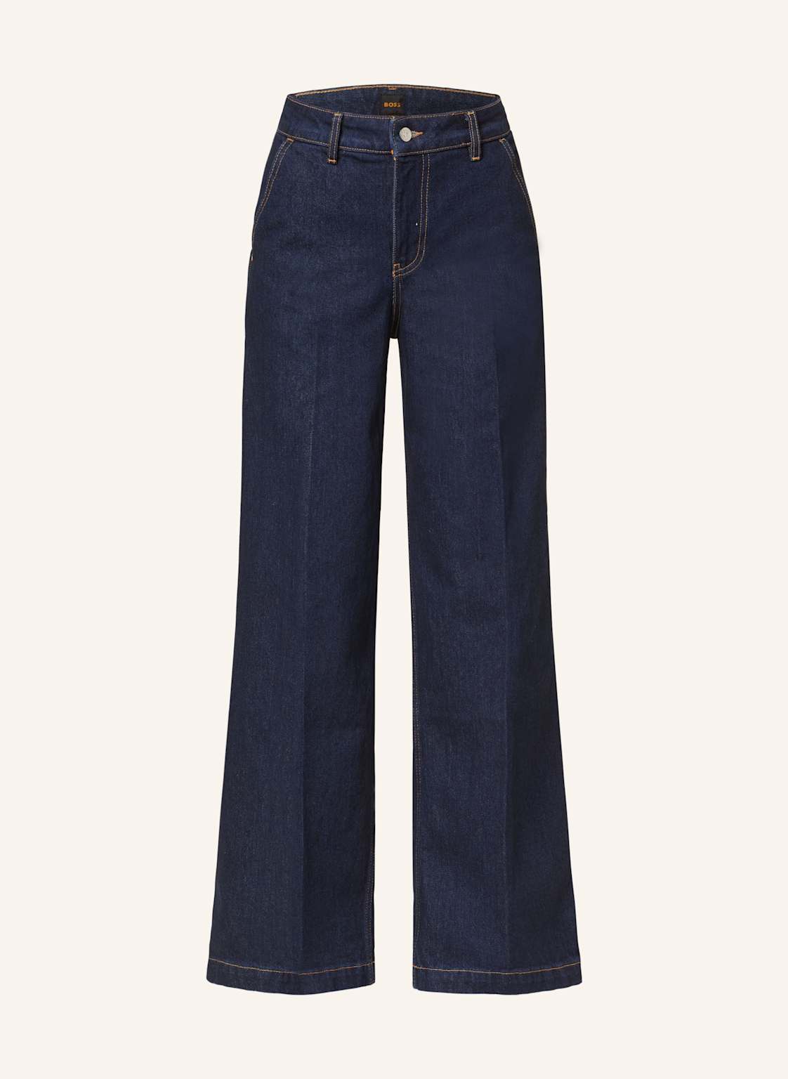 Boss Straight Jeans Denim Tahiana blau von Boss