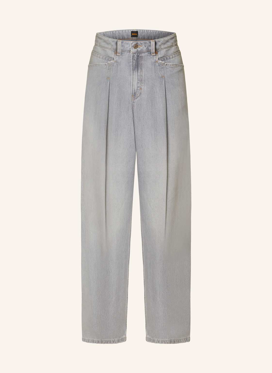 Boss Straight Jeans Slouchy grau von Boss