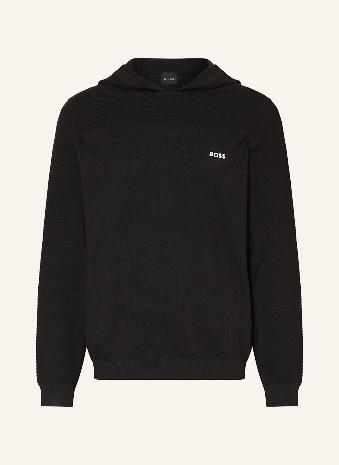 Boss Strick-Hoodie Momentum schwarz Boss Strick-Hoodie Momentum schwarz von Boss