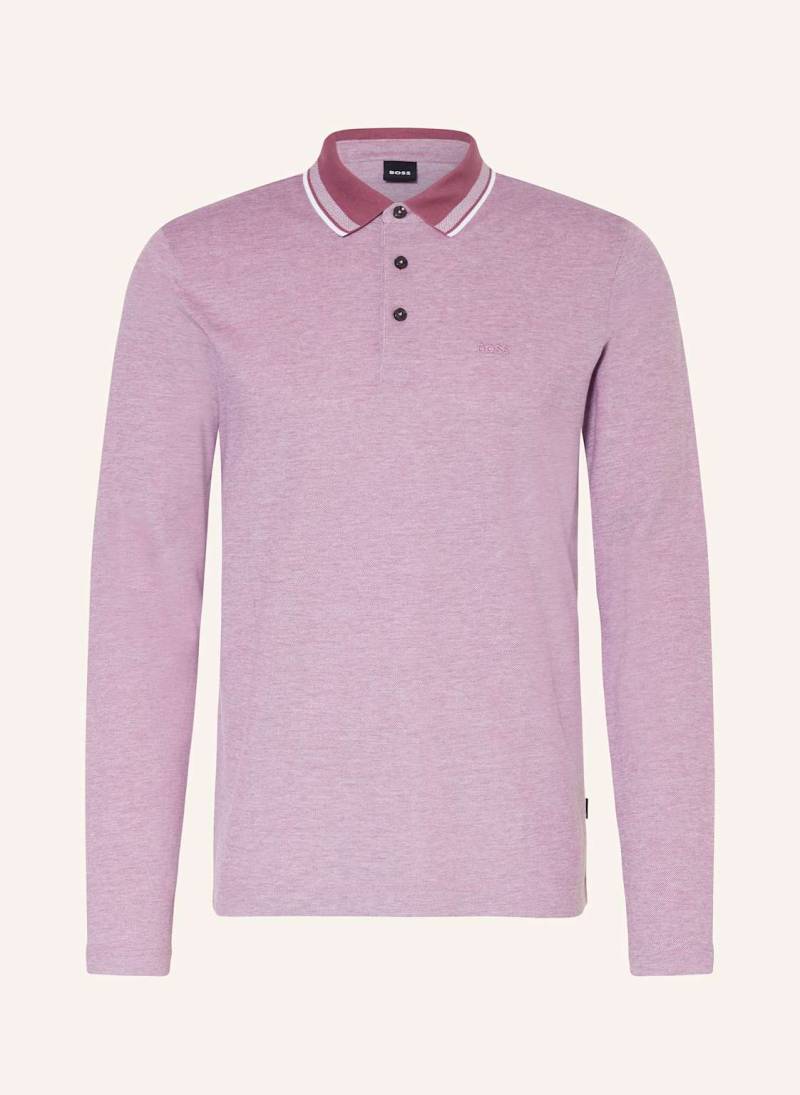 Boss Strick-Poloshirt Pittman lila von Boss