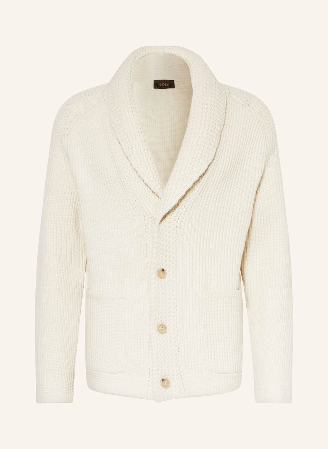 Boss Strickjacke Ecardigo weiss von Boss