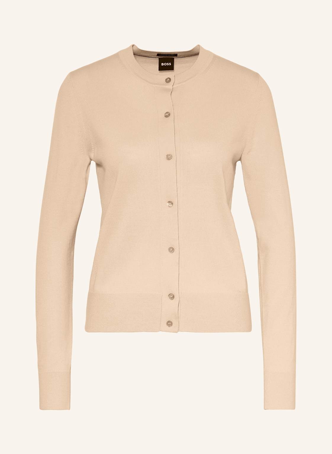 Boss Strickjacke Fadenasi beige von Boss