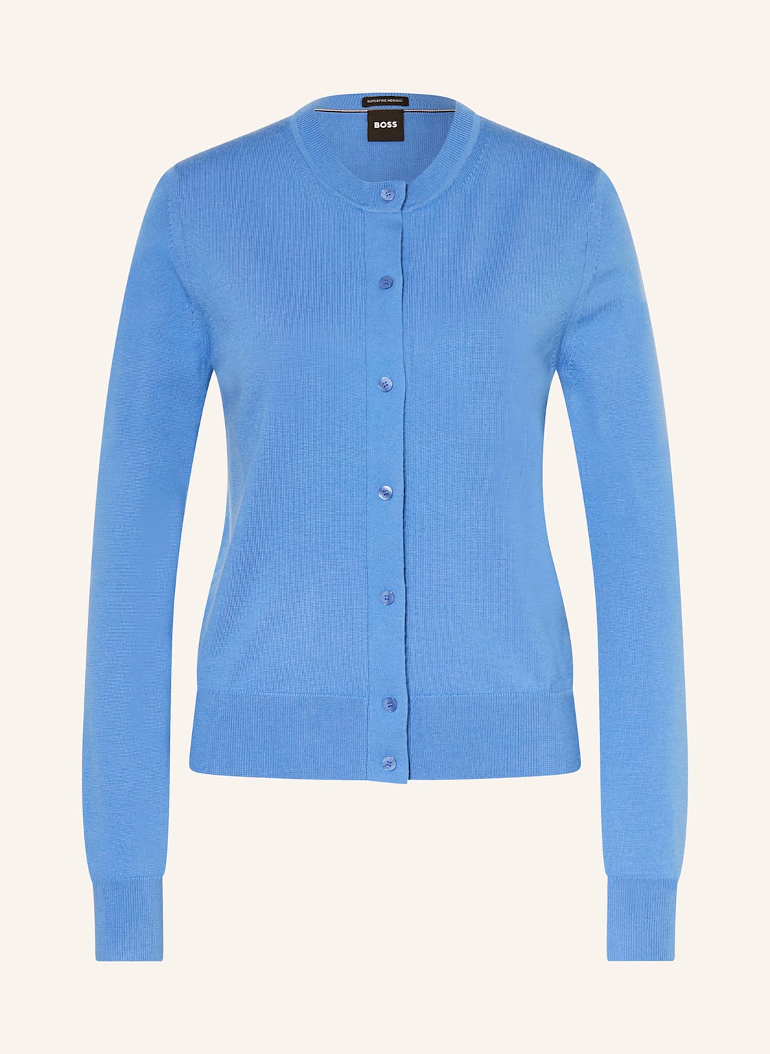 Boss Strickjacke Fadenasi blau von Boss