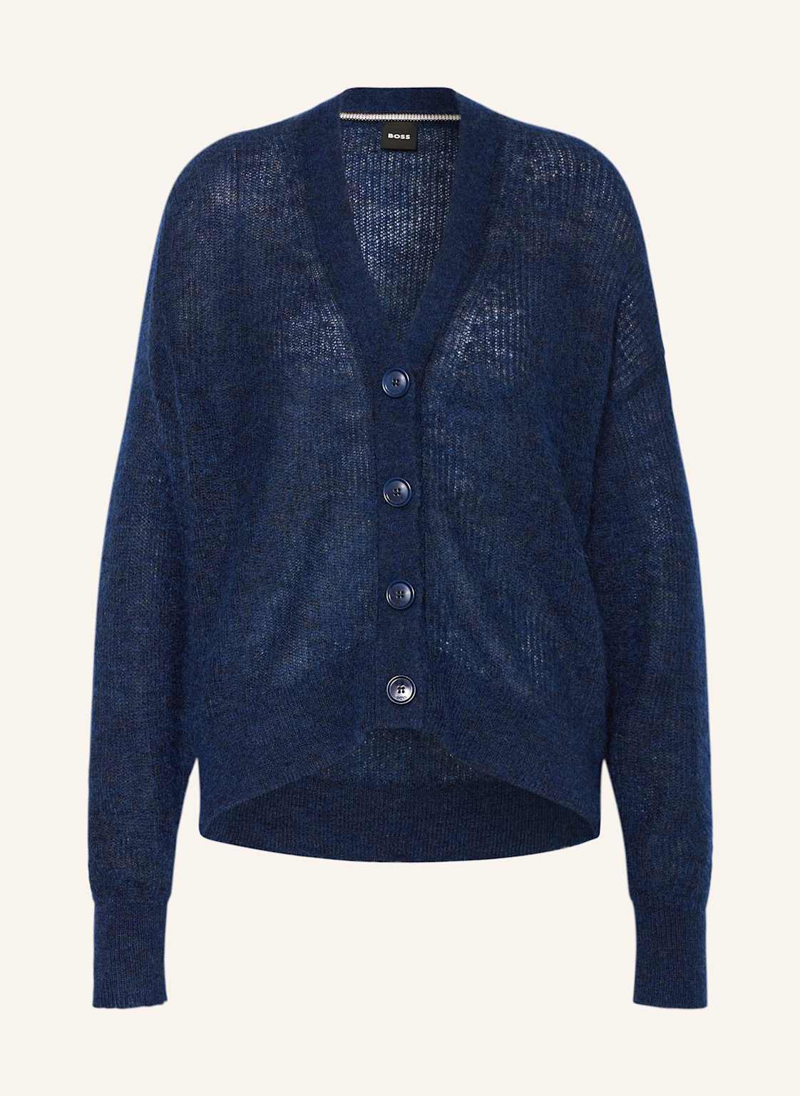 Boss Strickjacke Fariete Mit Mohair blau von Boss