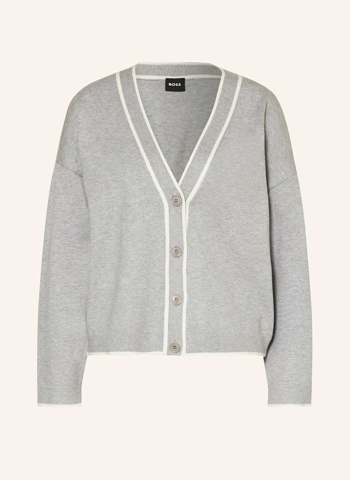 Boss Strickjacke Flodina grau von Boss