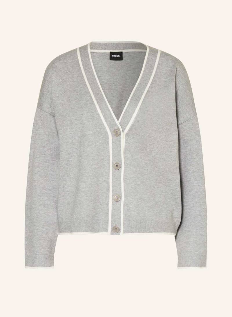 Boss Strickjacke Flodina grau von Boss