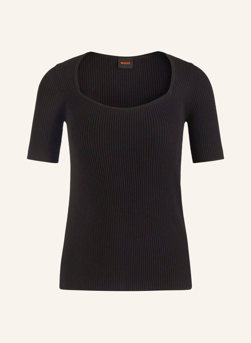 Boss Strickshirt Faggio schwarz von Boss