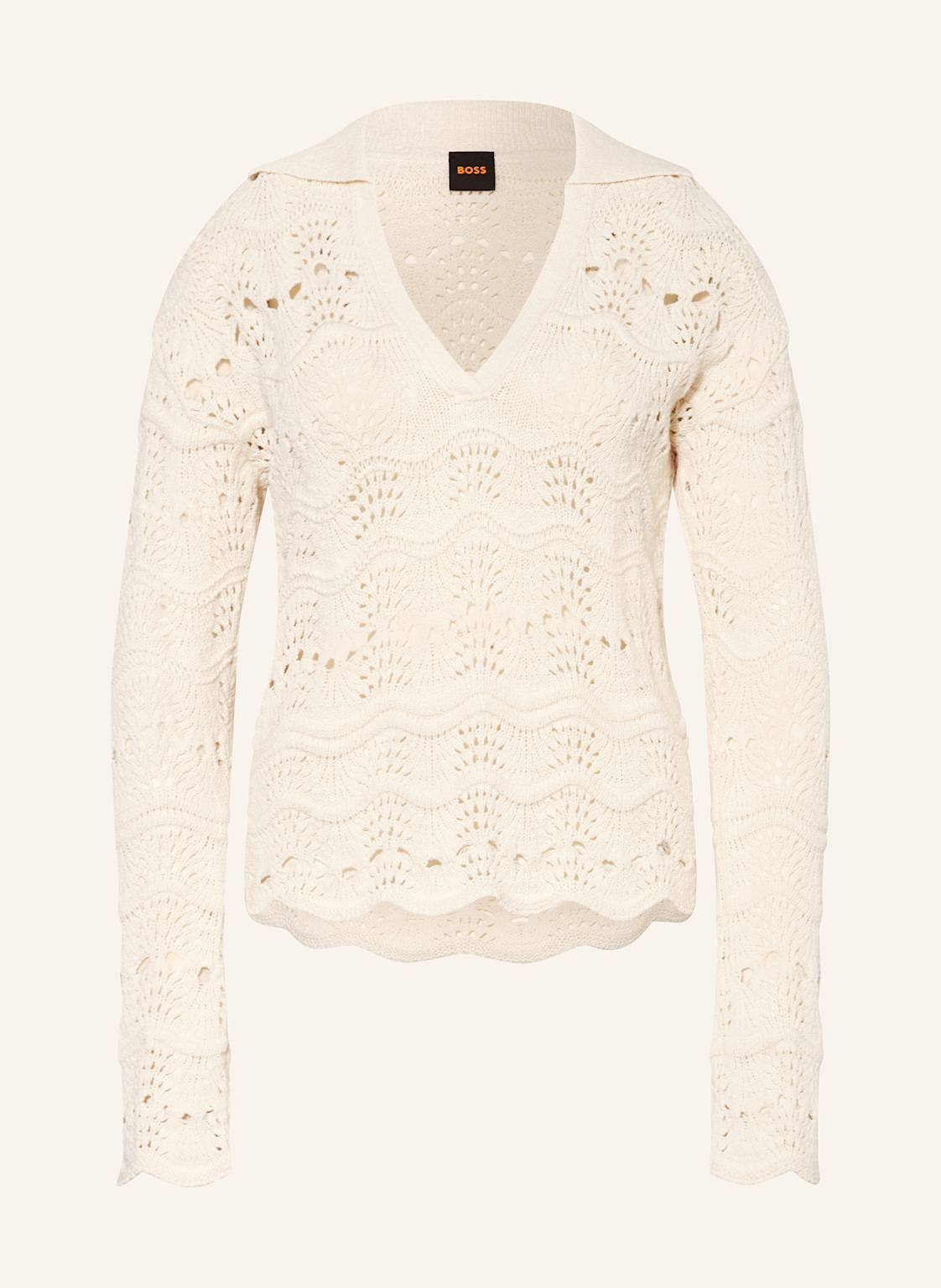 Boss Pullover Fyder Mit 3/4-Arm weiss Boss Pullover Fyder Mit 3/4-Arm weiss von Boss