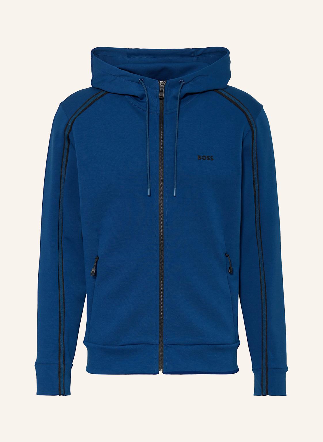 Boss Sweatjacke Saggy Mit Galonstreifen blau von Boss