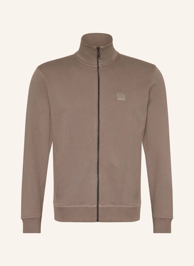 Boss Sweatjacke Zestart braun von Boss