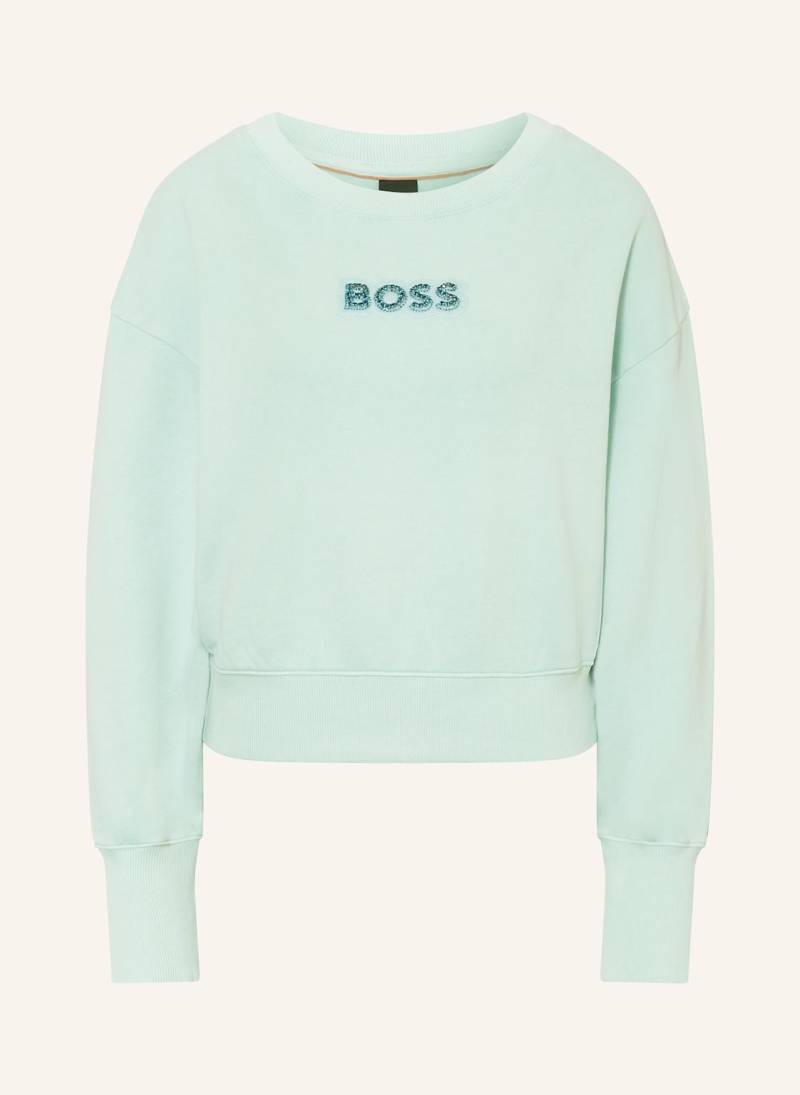 Boss Sweatshirt Elay Mit Schmucksteinen blau von Boss
