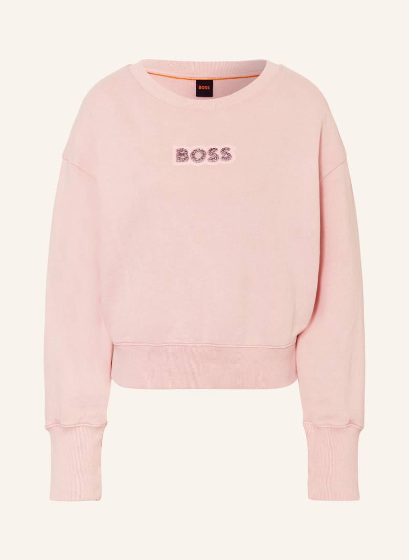 Boss Sweatshirt Elay Mit Schmucksteinen rosa von Boss