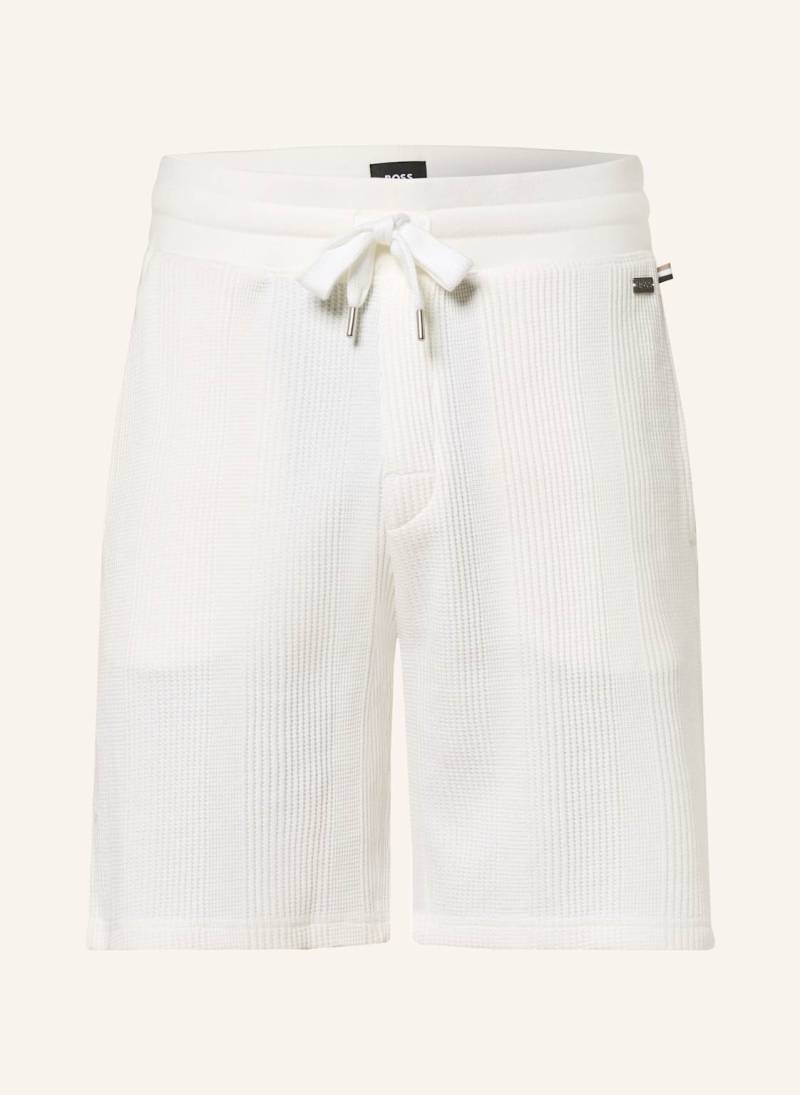 Boss Schlafshorts Structure weiss von Boss
