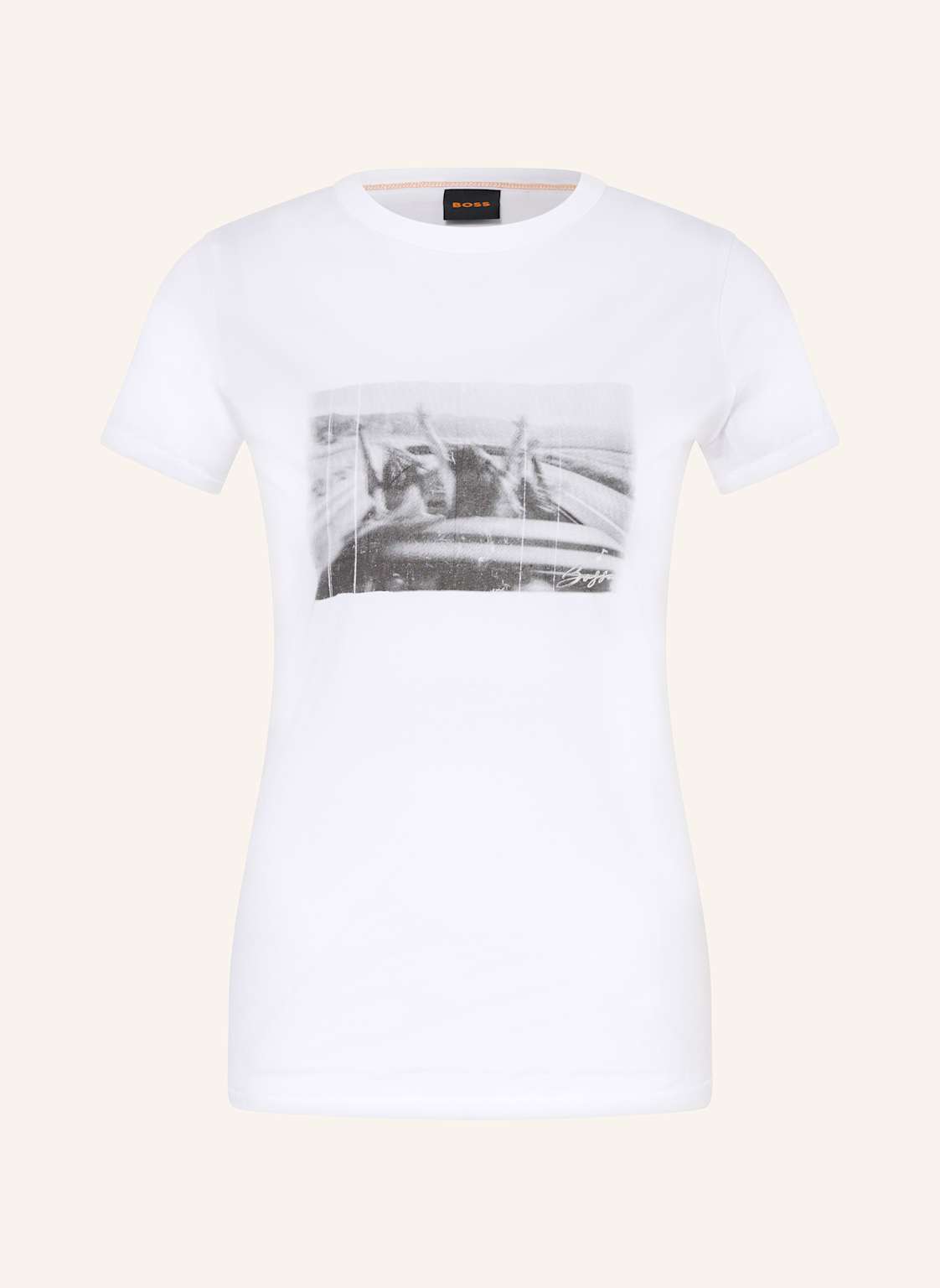 Boss T-Shirt Elogo weiss Boss T-Shirt Elogo weiss von Boss
