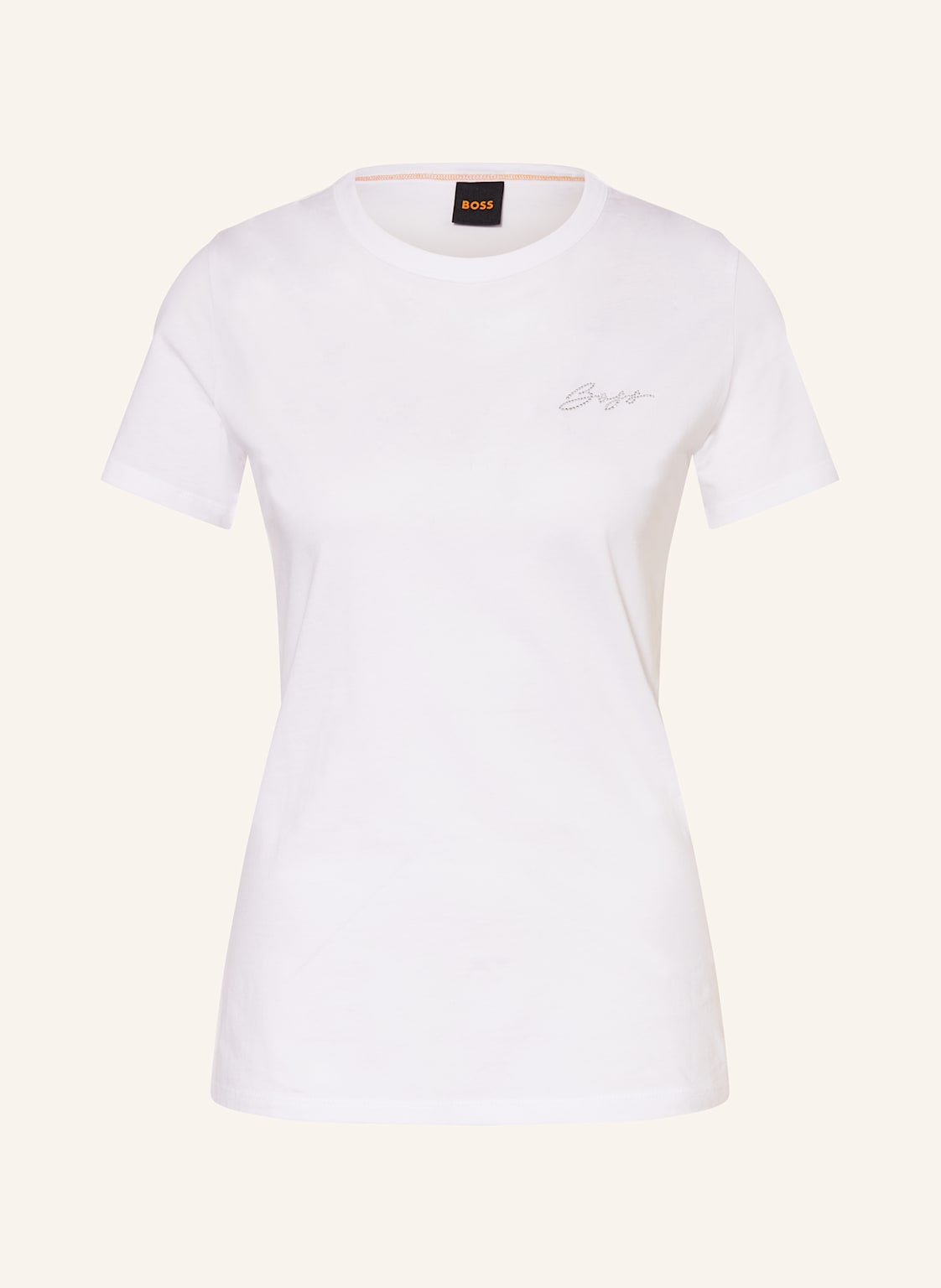 Boss T-Shirt Elogo beige von Boss